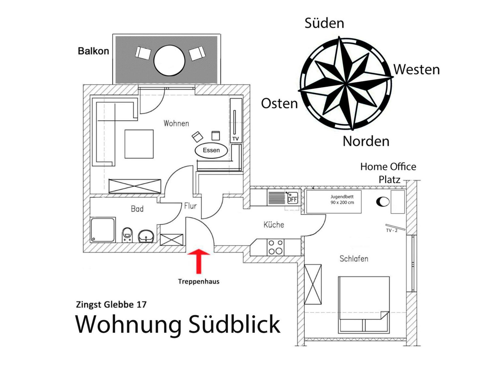 Glebbe 17 - Wohnung Suedblick Zingst Exterior photo